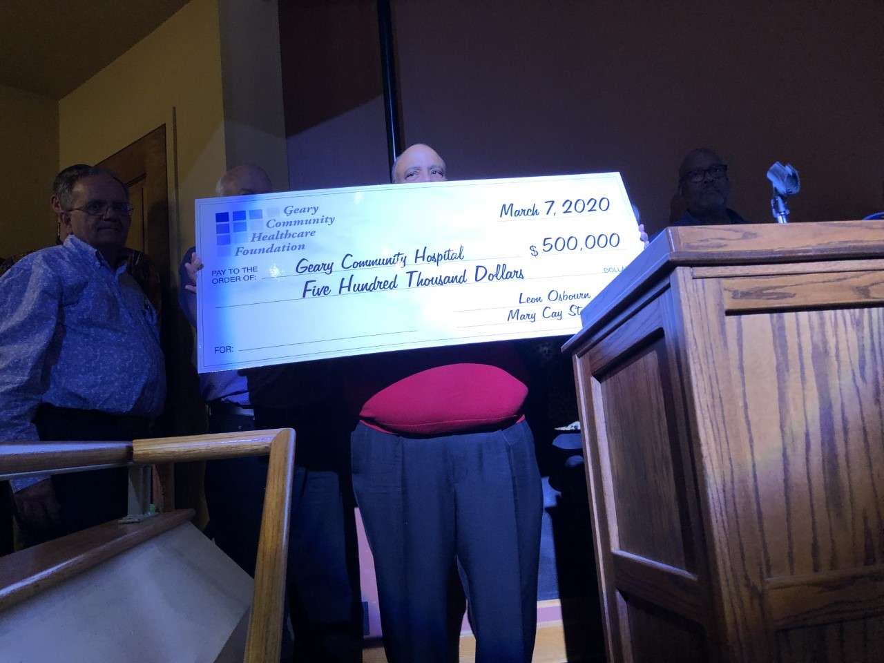 More than one million dollars will be targeted for Geary Community Hospital