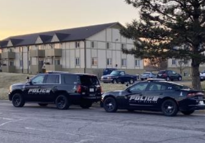 Police at the scene of the Wednesday shooting investigation -photo courtesy KWCH 
