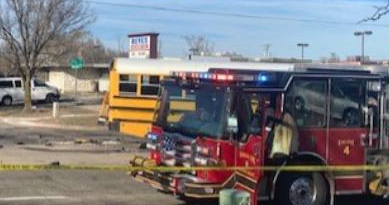 First responders on the scene of the fatal crash photo <a href="https://www.kwch.com/content/news/1-killed-in-N-Wichita-crash-568714631.html">courtesy KWCH</a>