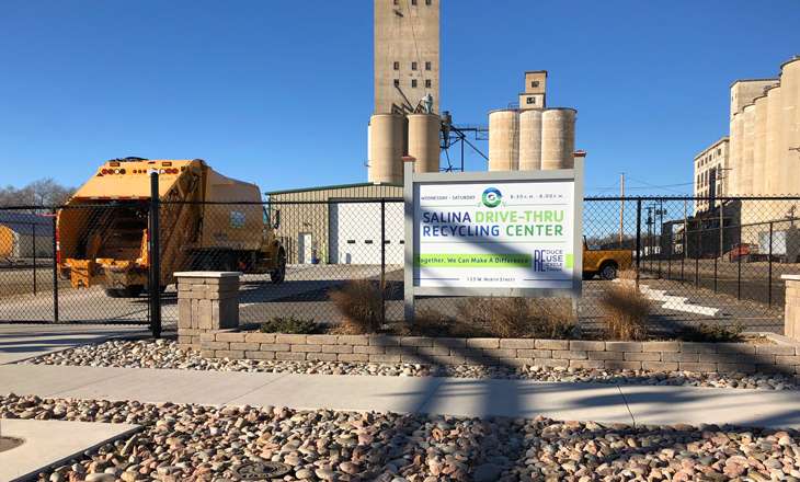 <b>Salina Drive-thru Recycling Center. </b>Salina Post file photo