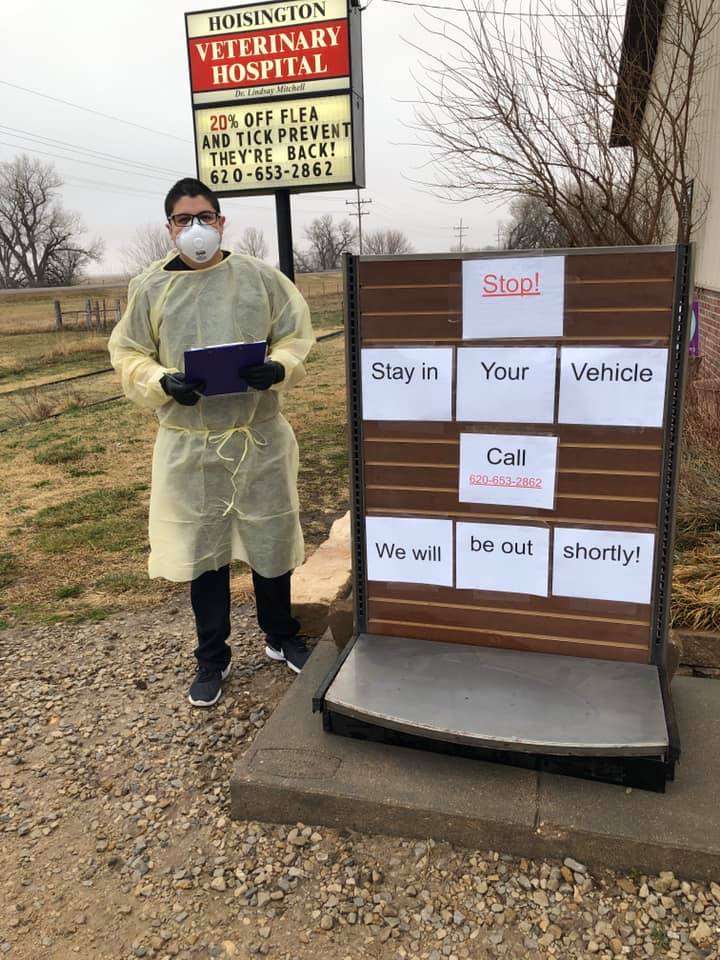 Hoisington Veterinary switching to curbside service