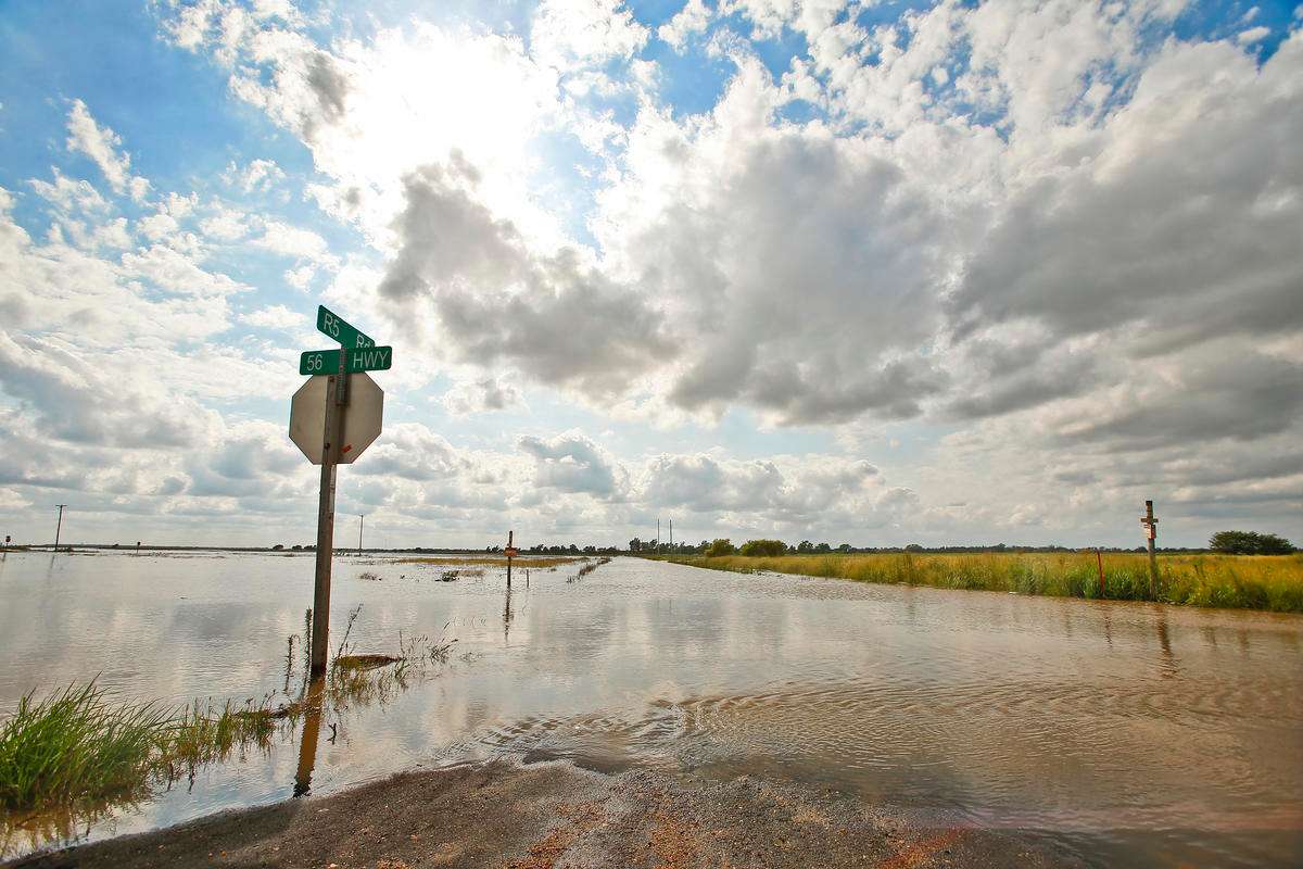  Flooding in Larned, Kansas in August 2019. Credit Chris Neal / Kansas News Service