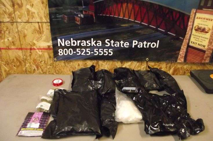 Trooper seized 20 pounds of methamphetamine during a traffic stop near Kearney on Tuesday.