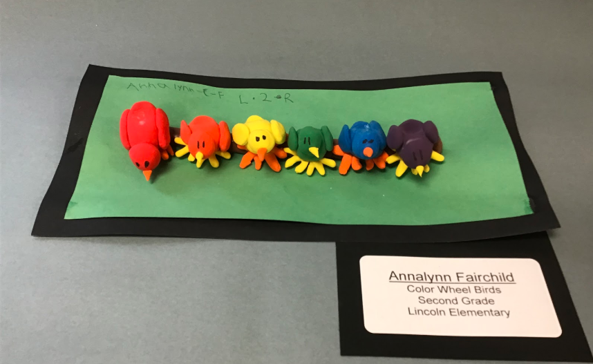 Annalynn Fairchild, Color Wheel Birds, Second grade – Lincoln