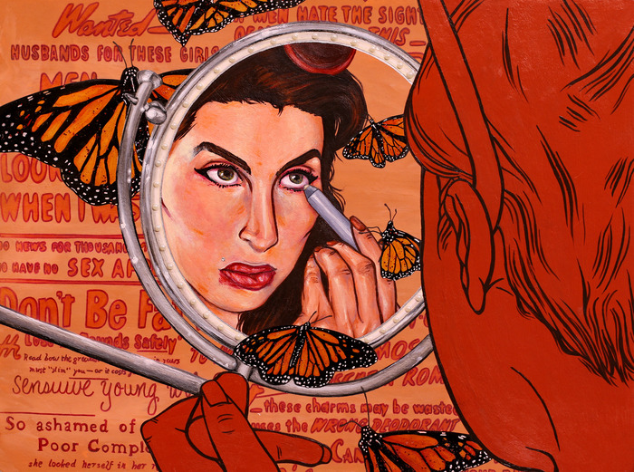 "Is She Pretty on the Inside" by Emily Kohls is one of the art pieces in the FHSU 2020 Annual Student Honors Exhibition. 