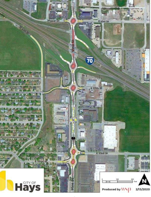 Four&nbsp; traffic roundabouts are included in the North Vine Street corridor improvements between 32nd and 41st Streets.
