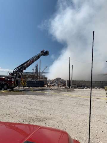 Firefighters were called to Sonoco Wednesday afternoon. Photo courtesy of the Hutchinson Fire Department.
