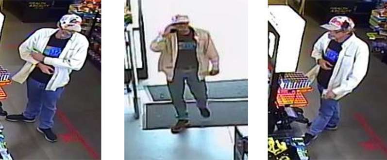<b>Salina Police are trying to identify this man. </b>Photos courtesy Crimestoppers