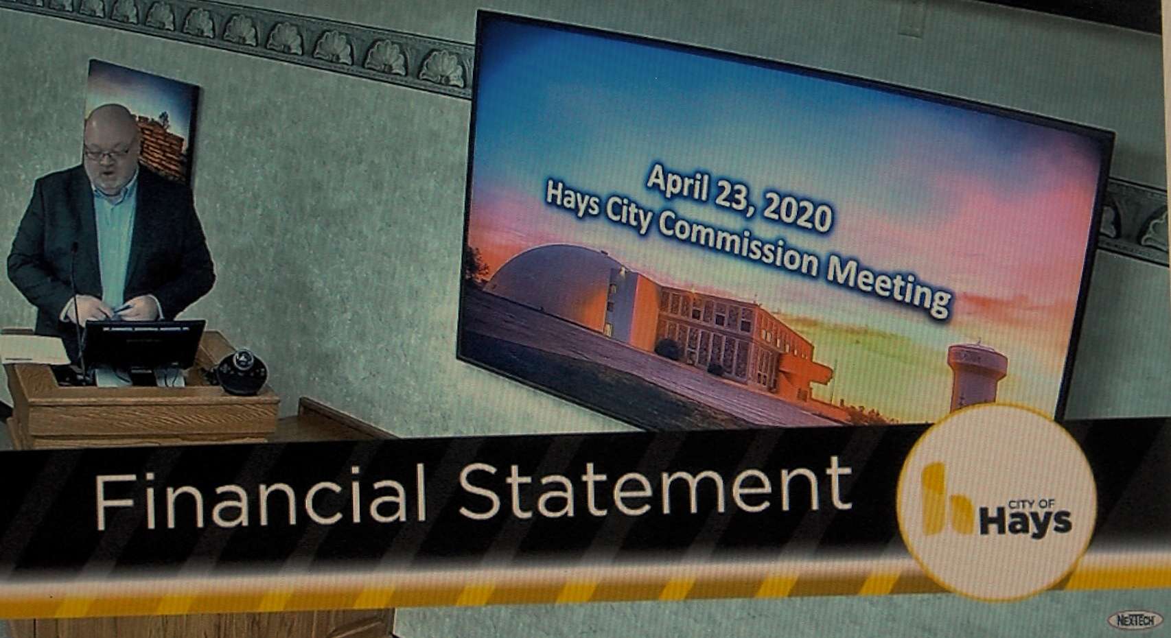 Kim Rupp, Hays finance director, reviews the city's March 2020 financial report.