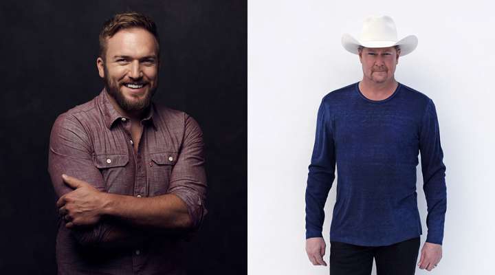 <b>Logan Mize , left, and Tracy Lawrence. </b>Photo courtesy Kansas State Fair