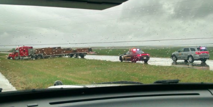 Interstate 70 near the Manhattan-Council Gove exit-KHP photo