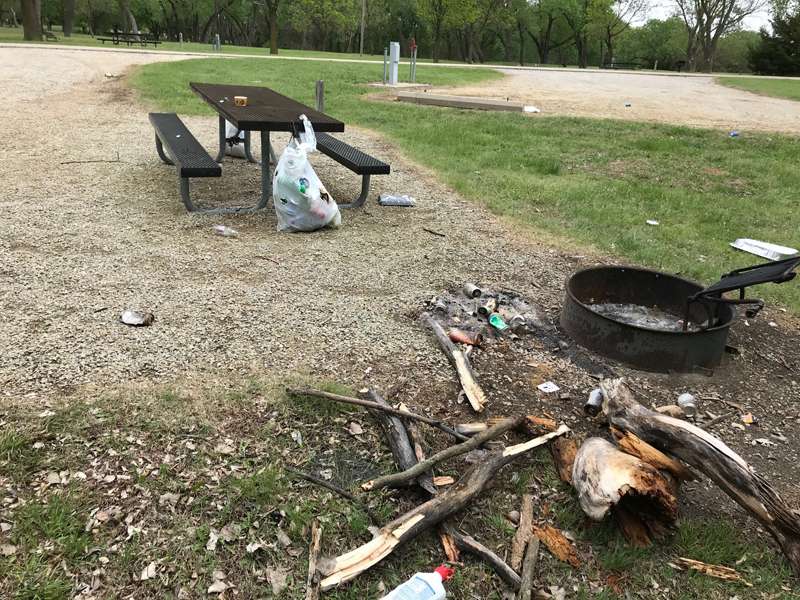 <b>Vandalism, littering, and other issues has forced the closing of Venango Park to vehicle access.</b> Photo courtesy the&nbsp;<a href="https://www.facebook.com/kanopolislakeusace/">Kanopolis Reservoir - US Army Corps of Engineers</a>&nbsp;Facebook page&nbsp;&nbsp;