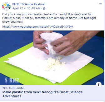 Make plastic our of milk. <a href="https://www.youtube.com/watch?v=QulxqE4XY9M&fbclid=IwAR2jCMWzYUxDLDK40TPDyBAMhkzj4bSkZKzedtnXNCRLsiP_sQ6L2VdNmIY" target="_blank">https://www.youtube.com/watch?v=QulxqE4XY9M</a>