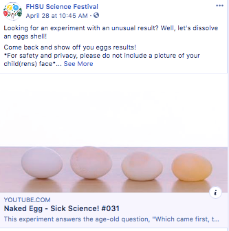 Dissolve an egg shell. <a href="https://www.youtube.com/watch?v=vyOnGA0cmp0&feature=emb_title&fbclid=IwAR2UaDu74Zwa8CAmHYpqTG_e2SS6tBL-BZ46Cgx6nDPX9R0fPT584nDxln0" target="_blank">https://www.youtube.com/watch…</a>