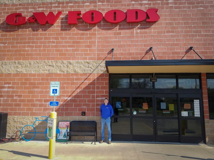 It’s not unusual to see orders of $400 or more at G&amp;W Foods in Iola during the crisis, store manager Daniel Gile says. Courtesy photo