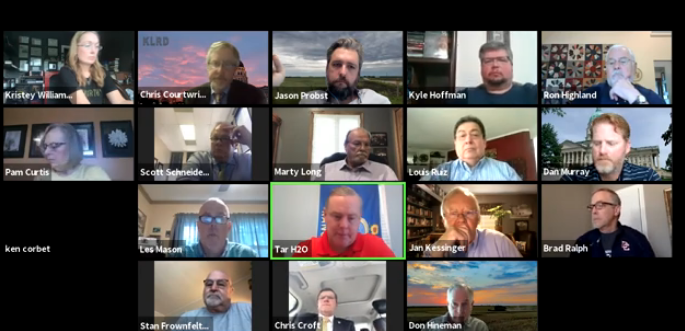Members of the House Commerce, Labor and Economic Development committee held a virtual meeting Thursday.