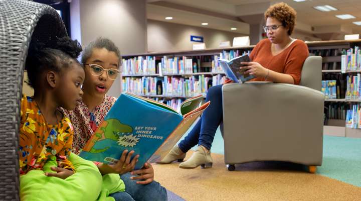 Salina Public Library youth reading - SPL photo