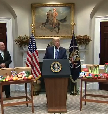 <a href="https://www.c-span.org/person/?ivankatrump">President Trump&nbsp;</a>met with ranchers and farmers in the Roosevelt Room of the&nbsp;<a href="https://www.c-span.org/organization/?929/White">White House</a>&nbsp;to talk about the Coronavirus Food Assistance Program. Other participants included Agriculture Secretary Sonny Perdue and&nbsp;<a href="https://www.c-span.org/organization/?929/White">White House</a>&nbsp;adviser Ivanka Trump-photo courtesy White House