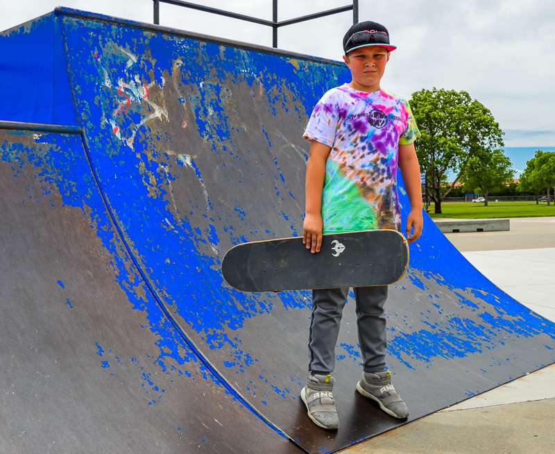 Isaac Blooom, 11, Hays, was recently announced as the winner of the statewide Youth Entrepreneurship Challenge in the Elementary Division for his business idea that would turn discarded wood into skateboards.