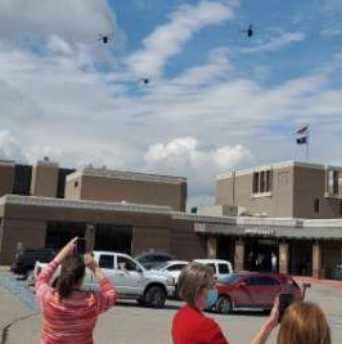 &nbsp;Photos of Blackhawks over Geary Community Hospital courtesy of Craig Bender, Military Affairs Council&nbsp;