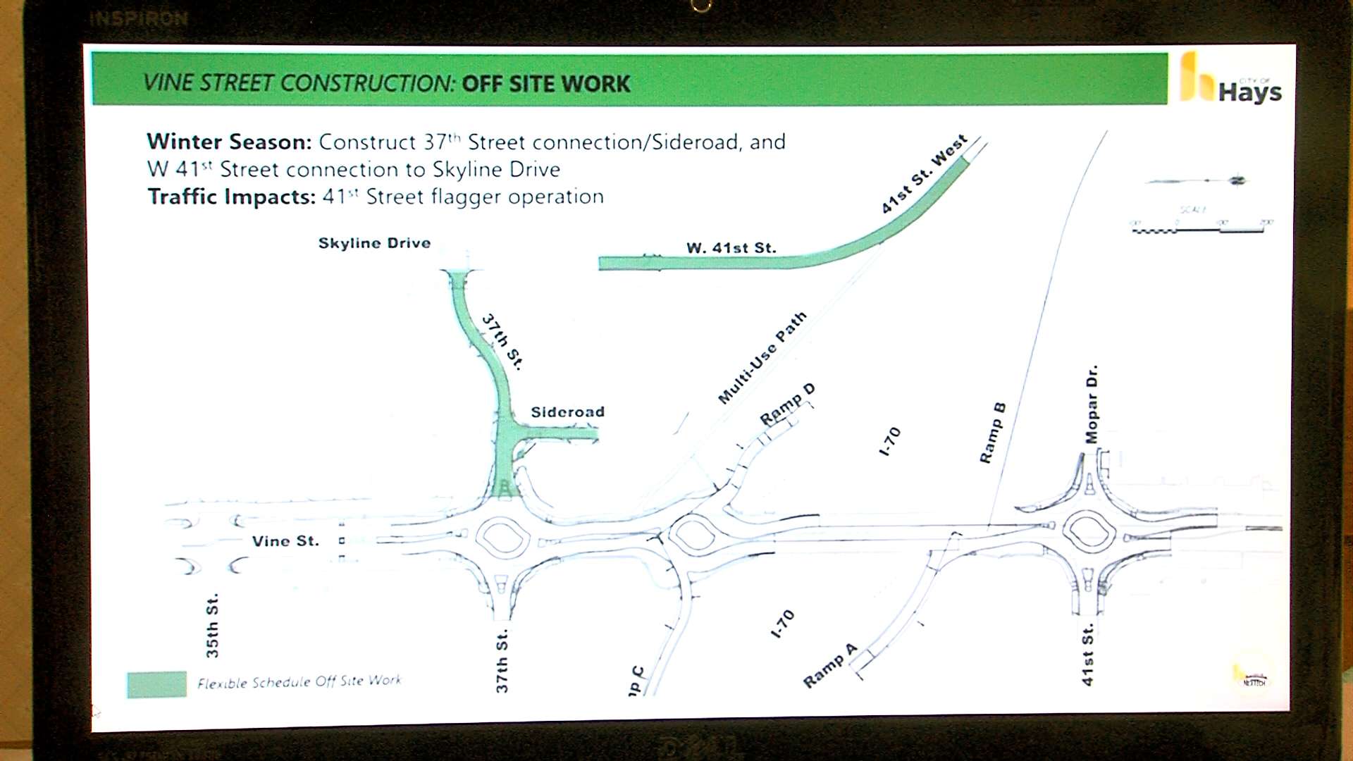 Associated work off of Vine Street will be done during Construction Season 1 and into the winter months.