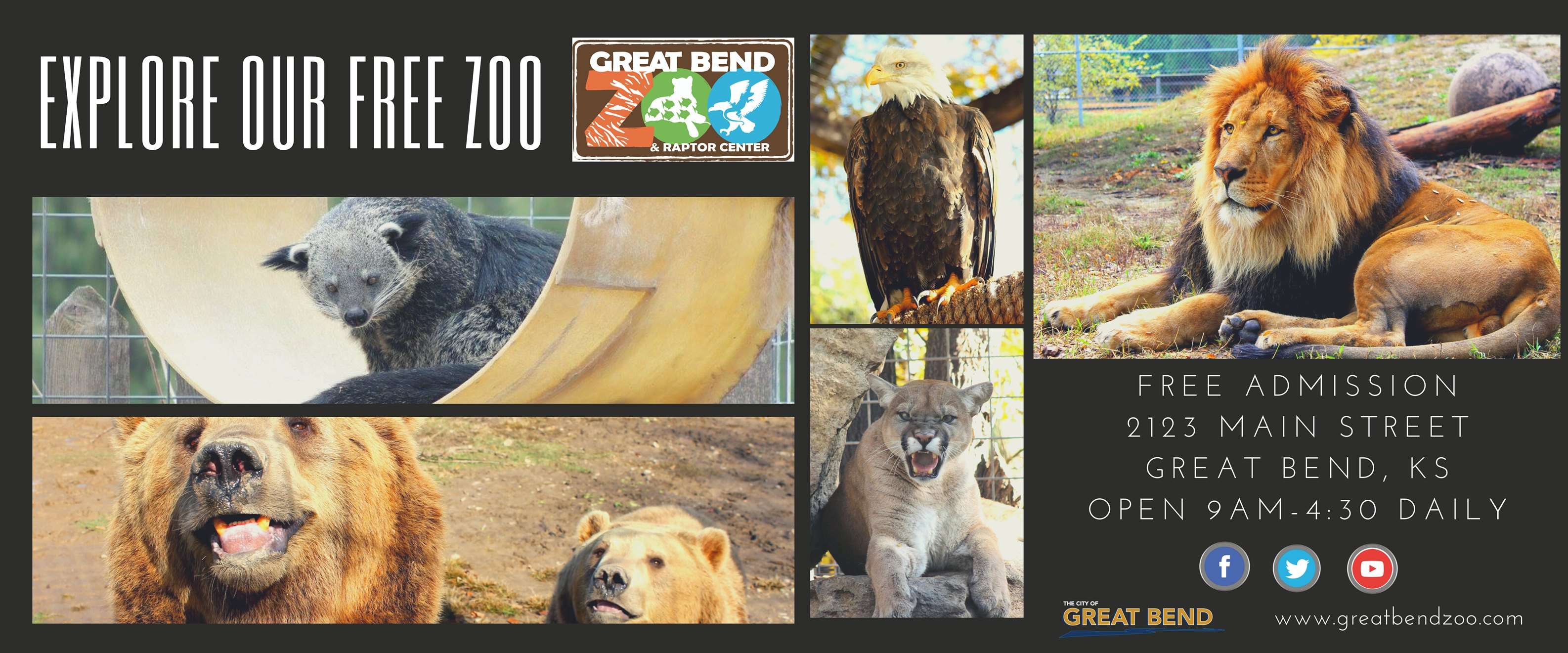 Great Bend zoo currently opening from 12 pm 4 pm