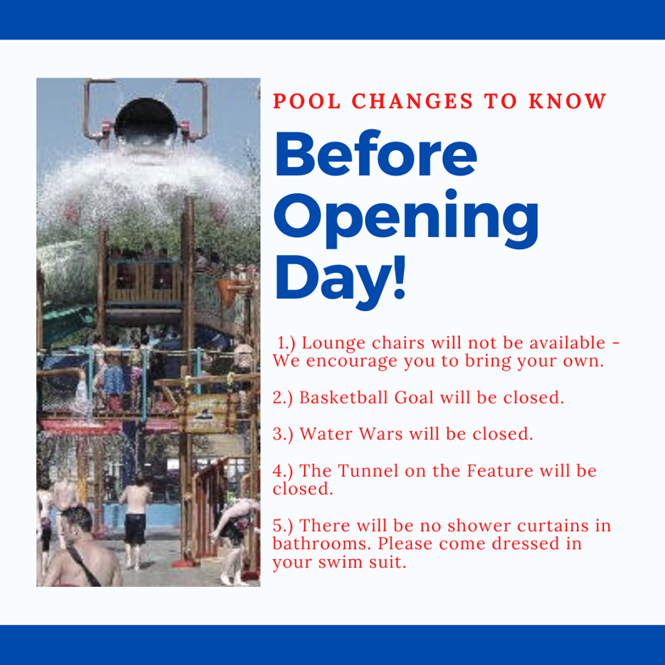 Pool changes to know before opening in Great Bend