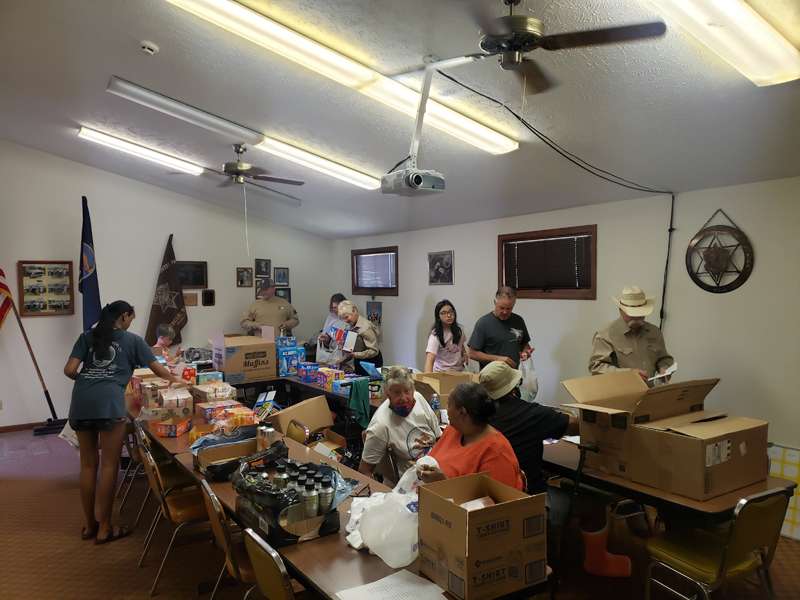 <b>Volunteers prepare the essential supply kits for delivery.</b> Photo courtesy MPRS