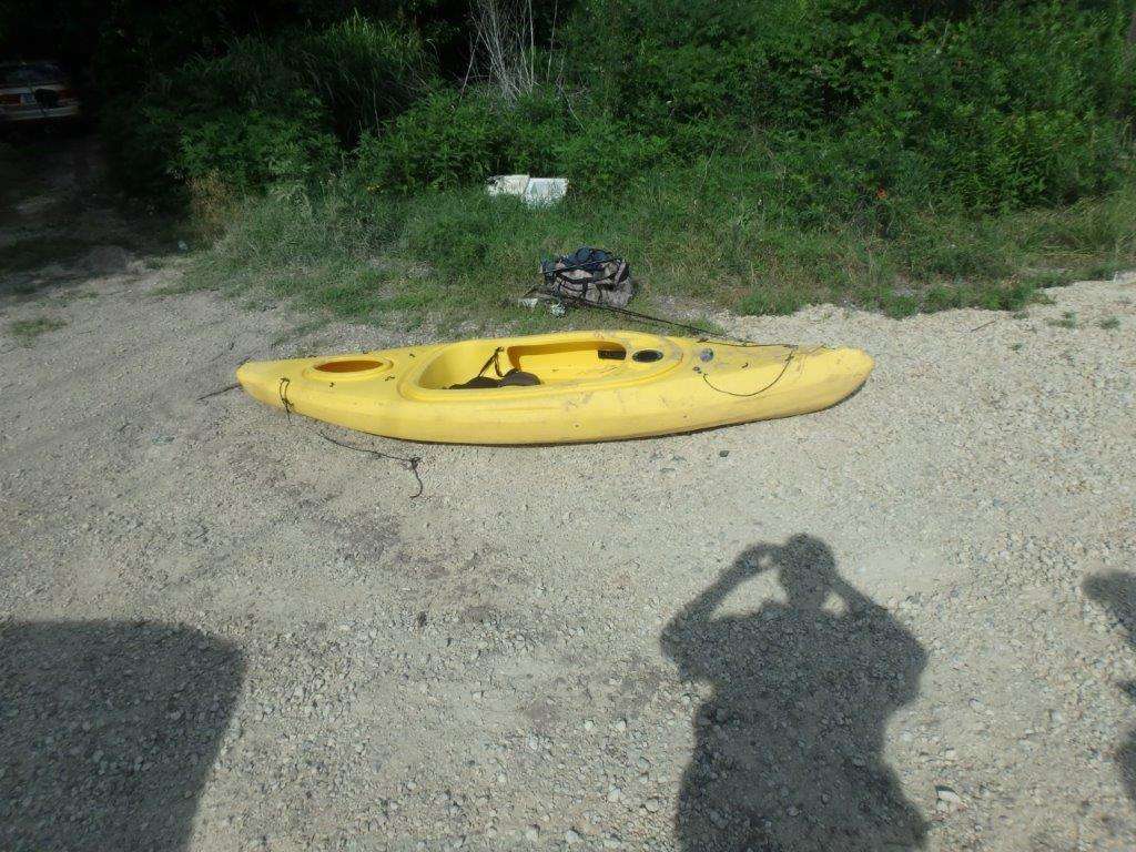 <b>The kayak found drifting on the Smoky Hill River.</b> Photo courtesy Saline County Sheriff's Office