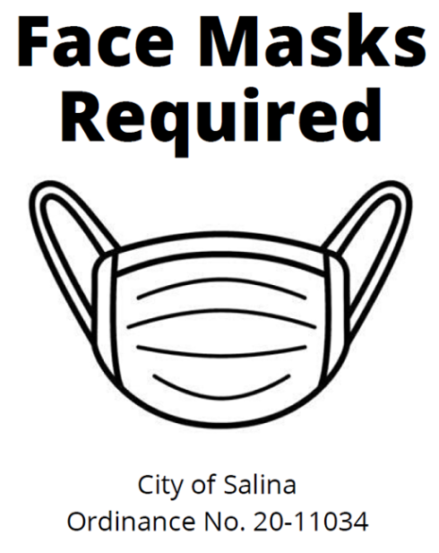 City of Salina provides mask sign for businesses to print
