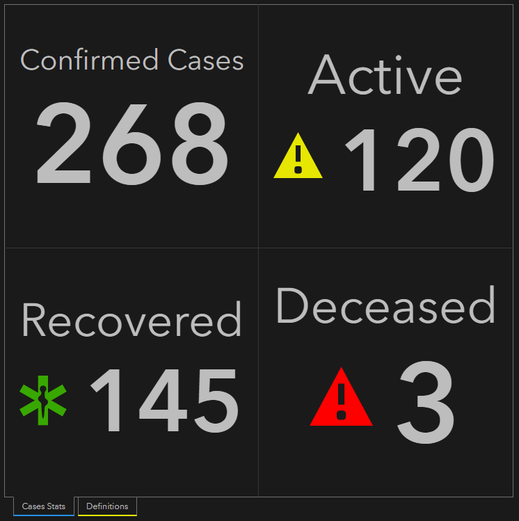 <b>Part of the new Saline County COVID-19 dashboard.</b> Images courtesy Saline County