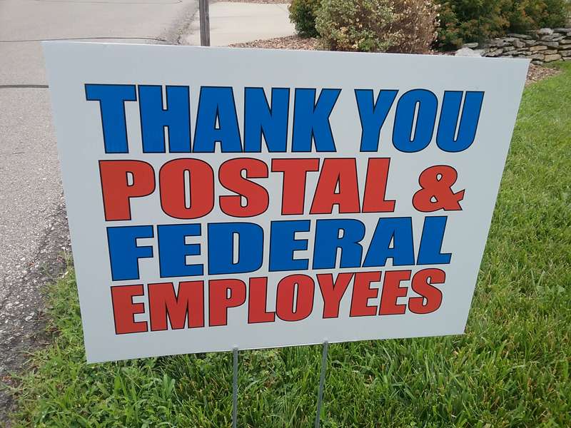 <b>The sign displayed in Linda Ourada's yard.</b> Photo courtesy Linda Ourada