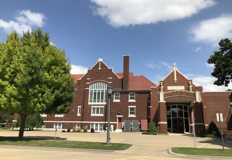 <b>Food and personal hygiene items will be collected on the west side of St. John's Lutheran Church on Aug. 15.</b>&nbsp;Salina Post photo&nbsp;&nbsp;