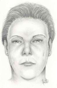 A sketch of how "Miss Molly" was believed to have looked. Image courtesy Saline County Sheriff's Office