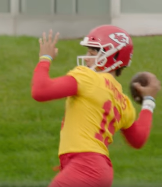 Chiefs Quarterback and Super Bowl MVP Patrick Mahomes during training camp in St. Joseph/ file photo