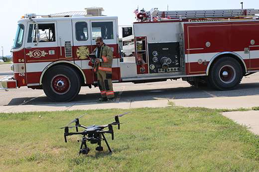 <b>K-State Polytechnic is launching a new four-day UAS training course for firefighters and HAZMAT response personnel.</b> Photo courtesy K-State Polytechnic