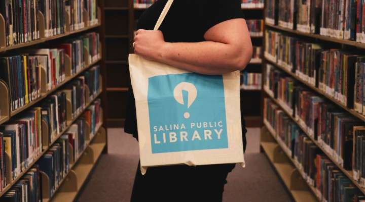 <b>To celebrate the new look, the library will be giving out tote bags featuring the new logo while supplies last.</b> Photo courtesy SPL