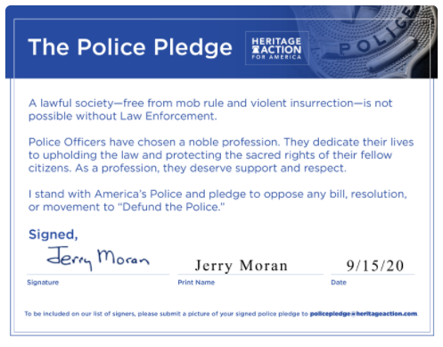 <b>The pledge Moran signed. </b>Image from Moran's <a href="https://www.moran.senate.gov/">website</a>