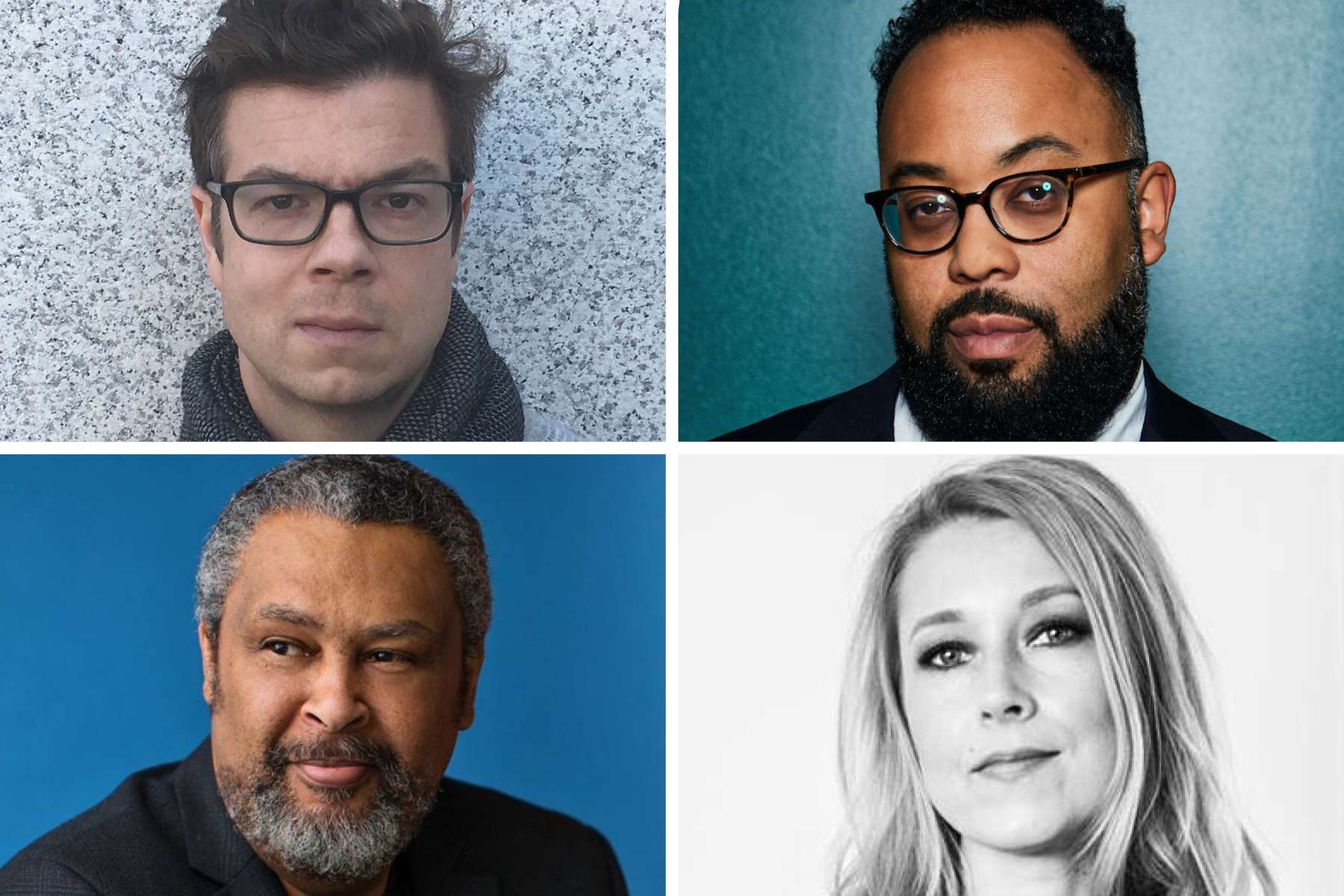 <b>Clockwise from top left: Ben Lerner, Kevin Young, Sarah Smarsh, and Kevin Willmott. </b>(Submitted)