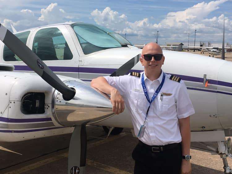 <b>K-State Poly graduate and flight instructor, Zak Kierstein, of Denver, is confident in his future while pursuing a career as a professional pilot.</b> (Courtesy photo)