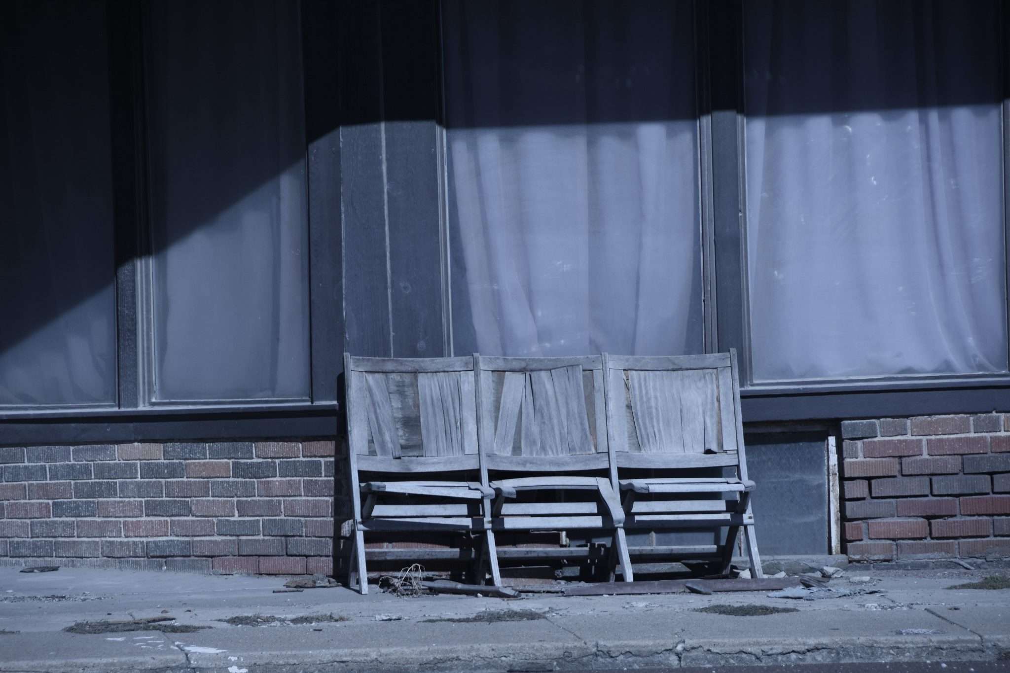 <b>This is a storefront in Lincolnville. There is no longer any business in the downtown area. The two-story brick school is closed. There is a post office, but nothing else. </b>(Rebecca Otte)