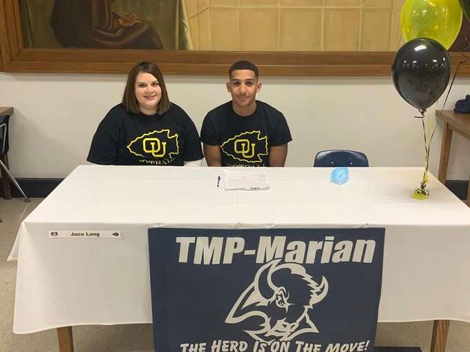 TMP's Jace Lang celebrated signing with Ottawa on Wednesday-Courtesy TMP Athletics