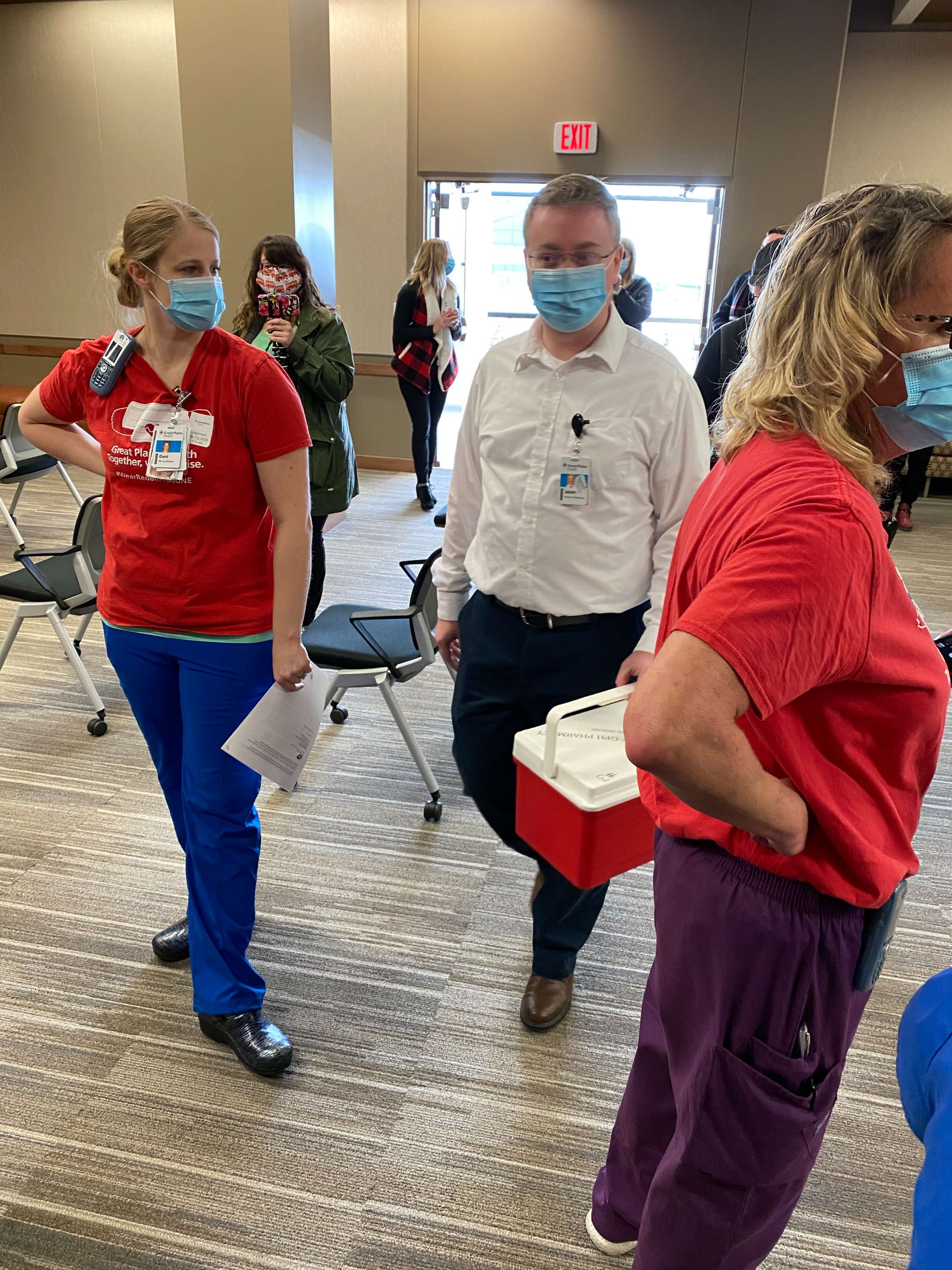 Staff at Great Plains Health received the Pfizer COVID-19 in December. (NP Post Photo)