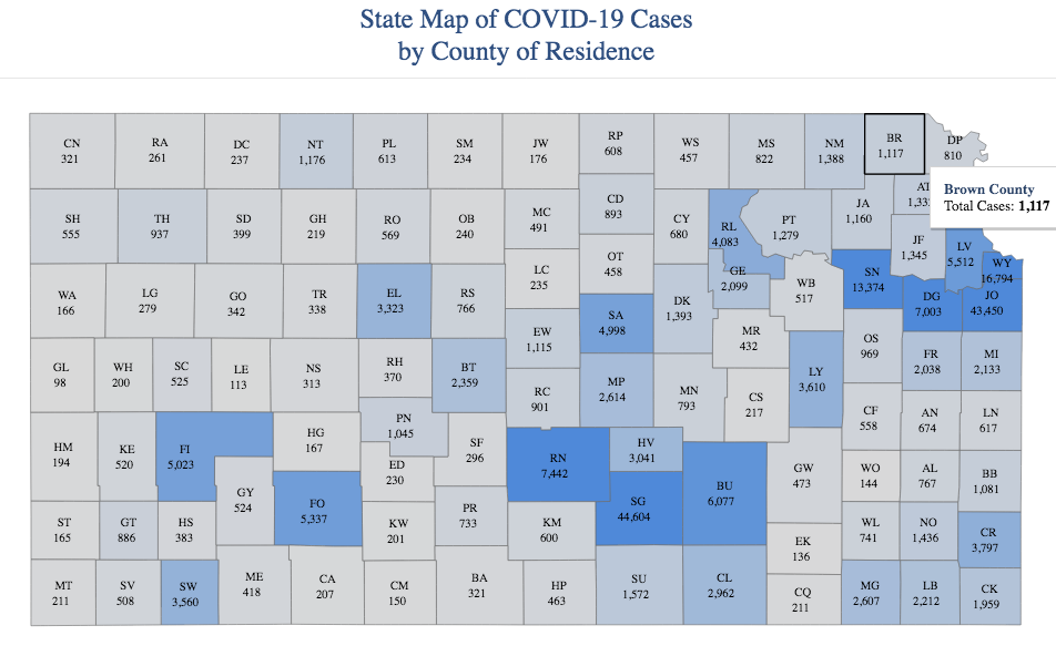 Monday Jan. 11, 2021 KDHE image
