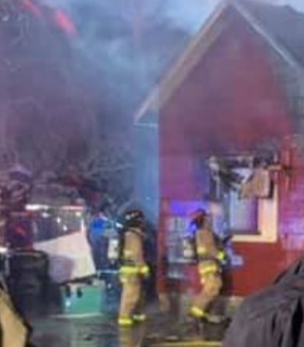 Tuesday morning house fire photo courtesy WIBW TV