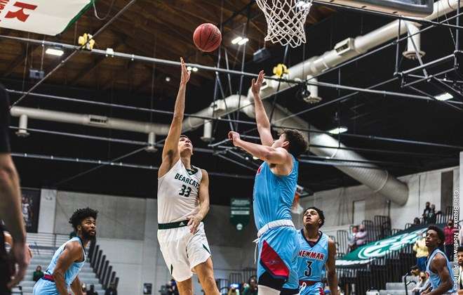 Ryan Hawkins puts up a shot in Thursday's game. Courtesy BearcatSports.com