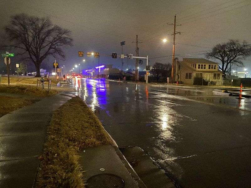 Photo City of Manhattan - College Avenue at 7 a.m. Monday