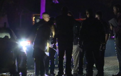 Police on the scene of the investigation-photo courtesy KWCH