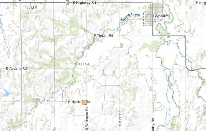 Map courtesy Kansas Geological Survey