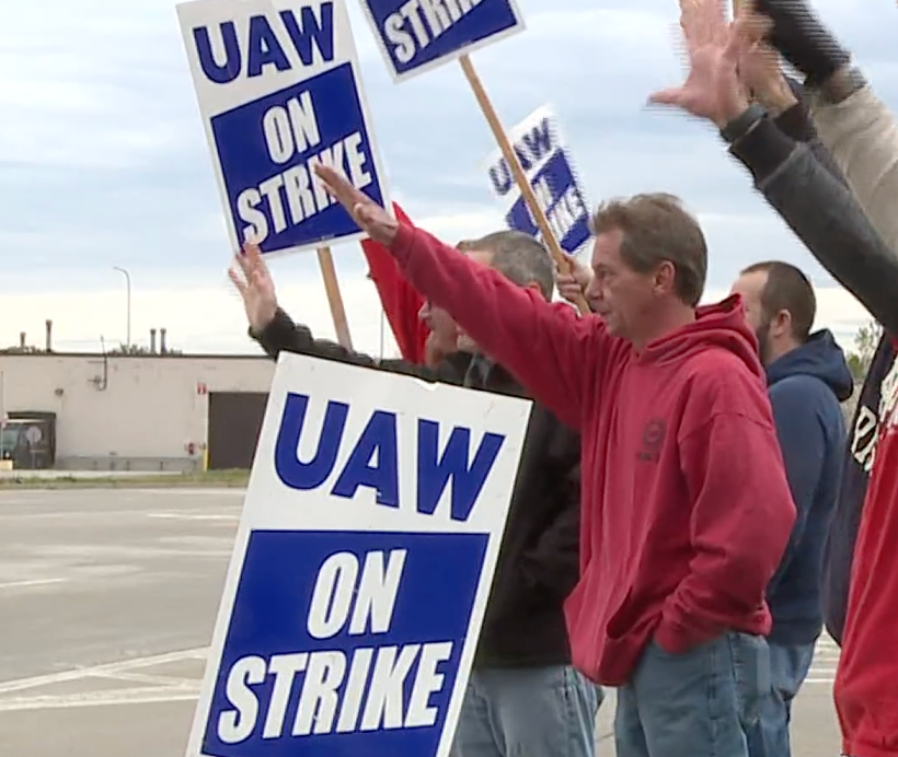 The strike began Oct. 14 after union members overwhelmingly rejected a proposed contract that would have delivered 5% raises to some workers and 6% raises to others depending on their positions in the factory.-Photo courtesy WQAD TV